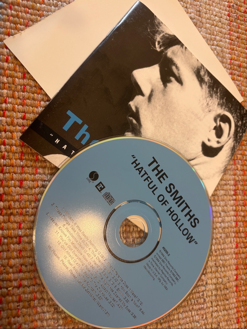Vintage 1984 The Smiths Hatful of Hollow Album CD